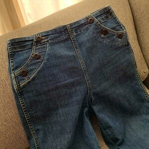 J. Crew sailor style slim wide leg jeans